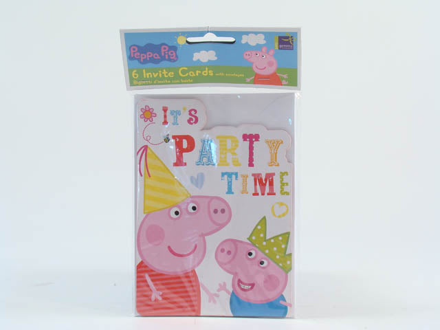 Inviti peppa - 6 pezzi