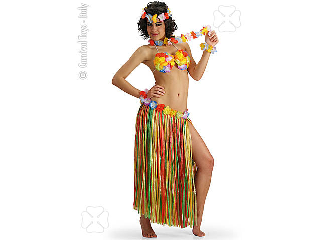Hawaii collana fiori stoffa 4669