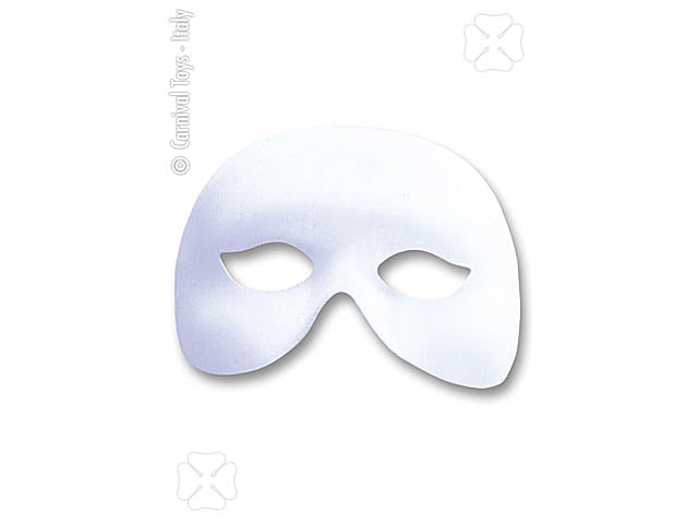 Maschera bianca in tessuto