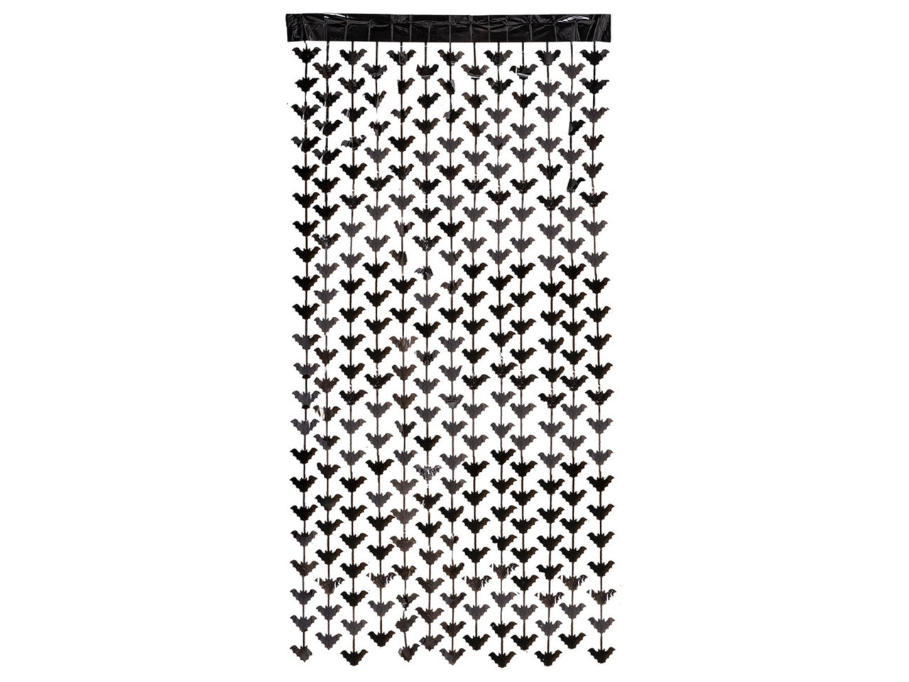 Tenda con pipistrellini neri in plastica 200x100cm