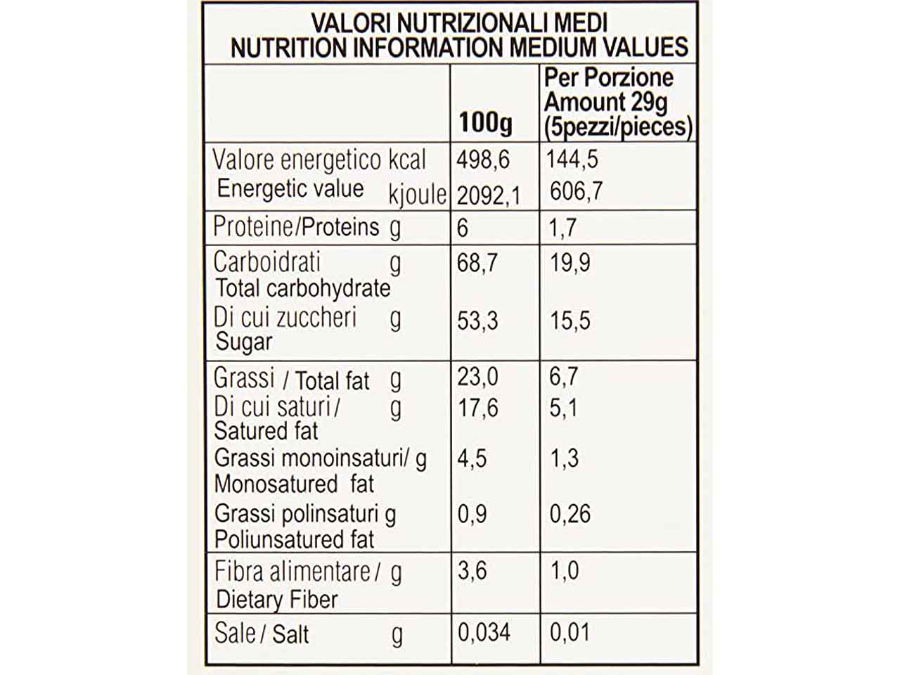 Confetti snob 500gr stracciat.010137564
