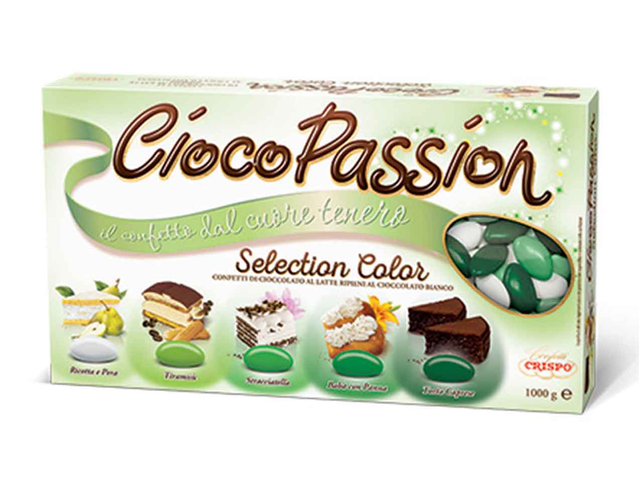 Cioco passion selection color verdi 1kg