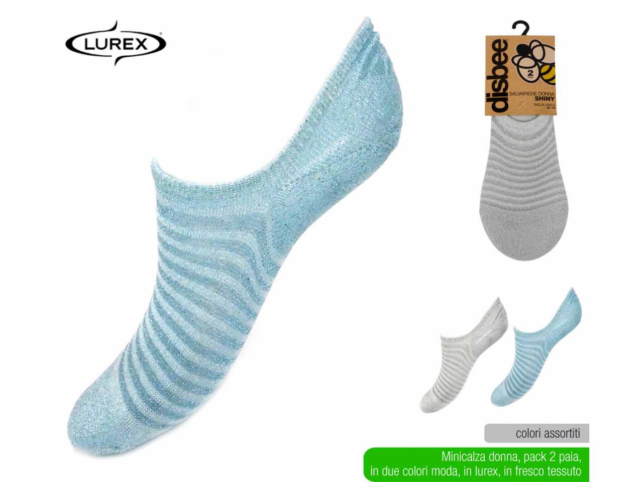 Minicalza donna shiny 2 pezzi 36-41cal4739a