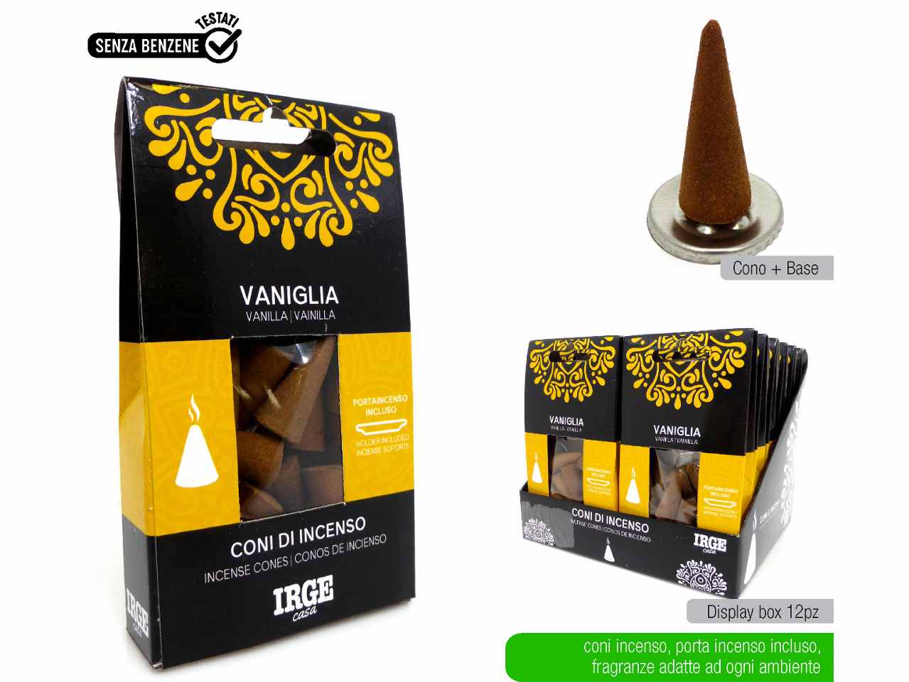 Incenso vaniglia 12pz deo4325a