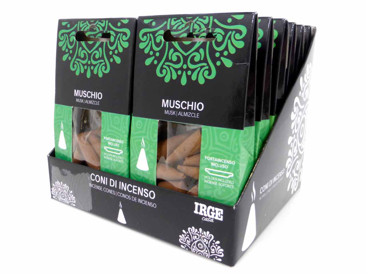 Incenso muschio 12 pezzi deo4327a