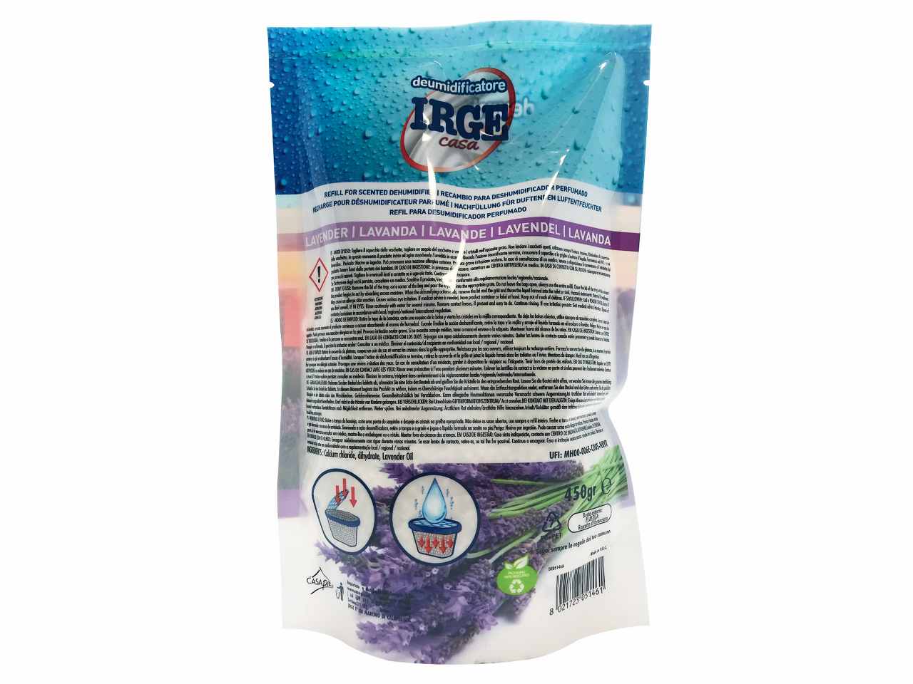 Irge ricarica per deumidificatore 450gr profumazioni assortiti