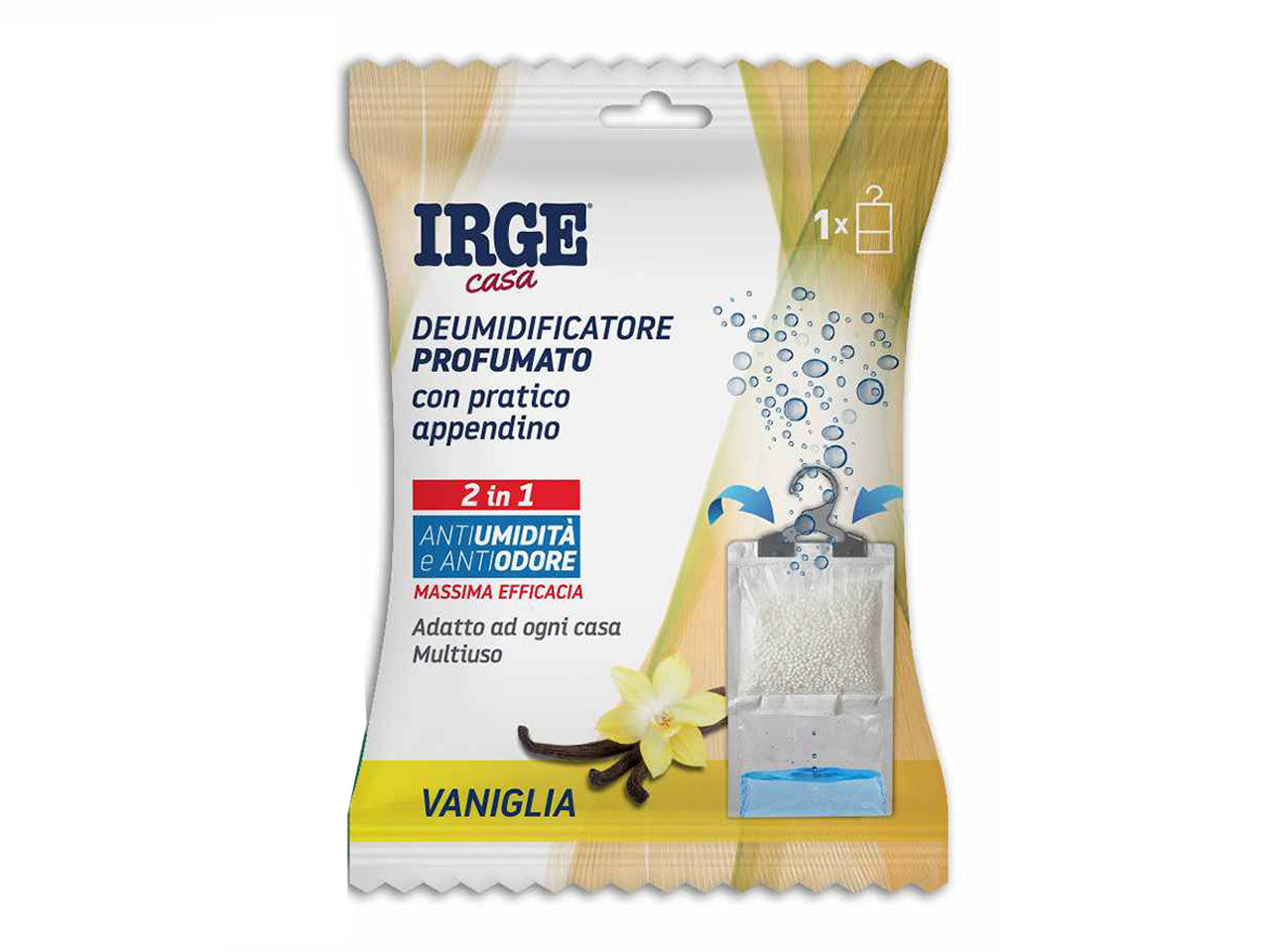 Deumidificatore Irge 500ml con appendino alla vaniglia$