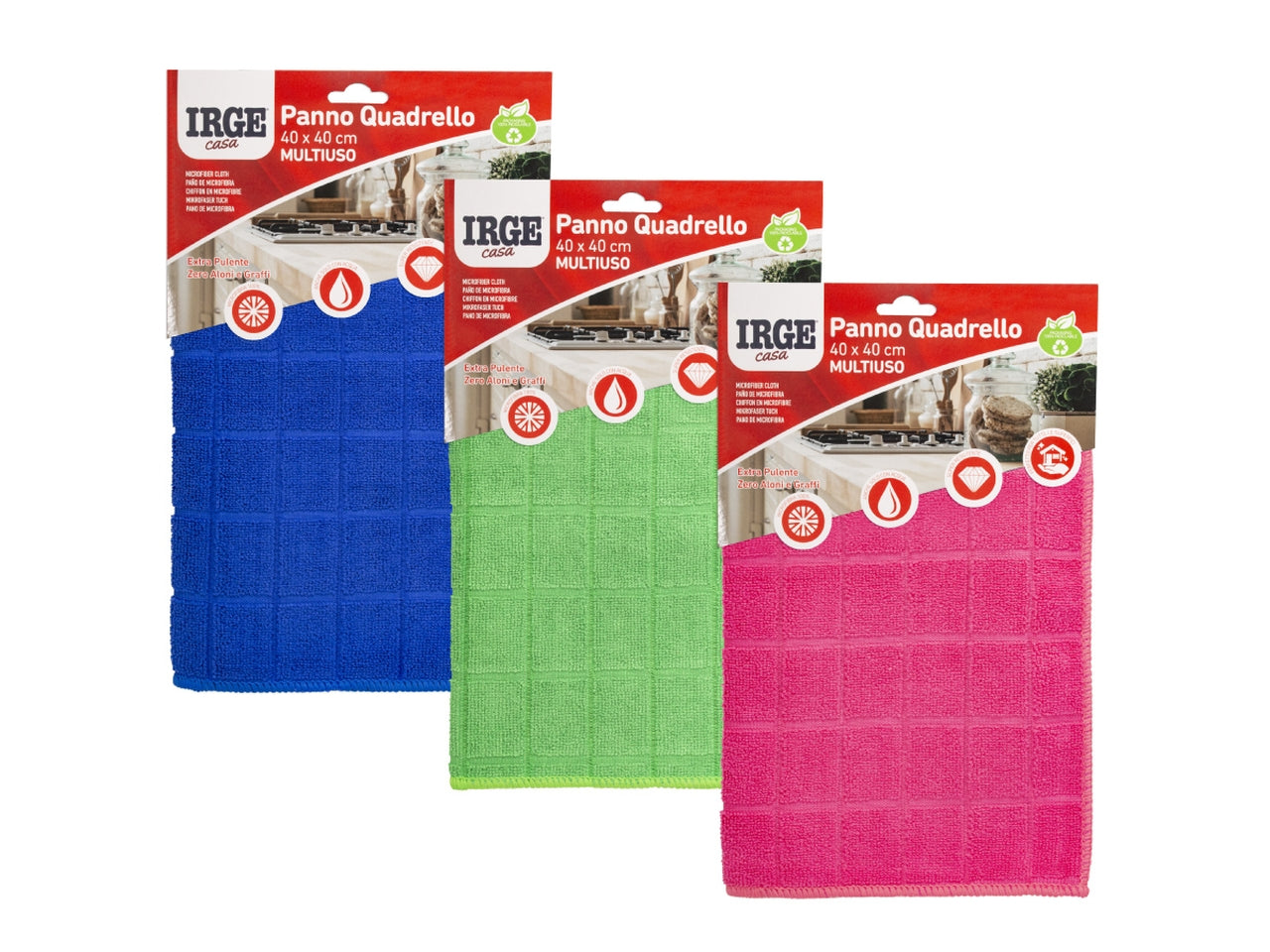 Panno quadro in microfibra irge misura 40x40cm