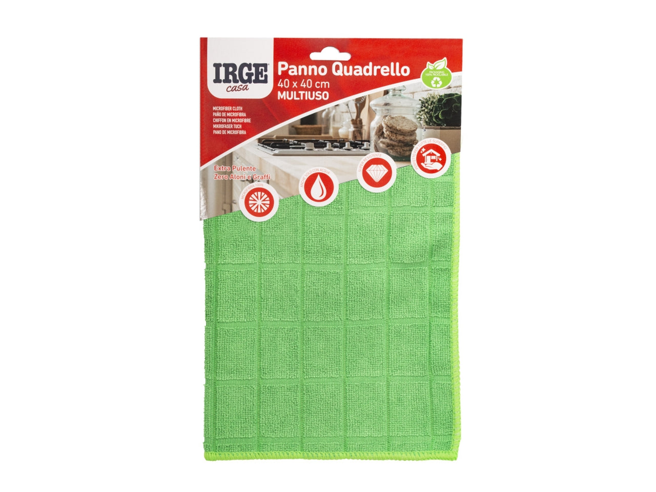 Panno quadro in microfibra irge misura 40x40cm