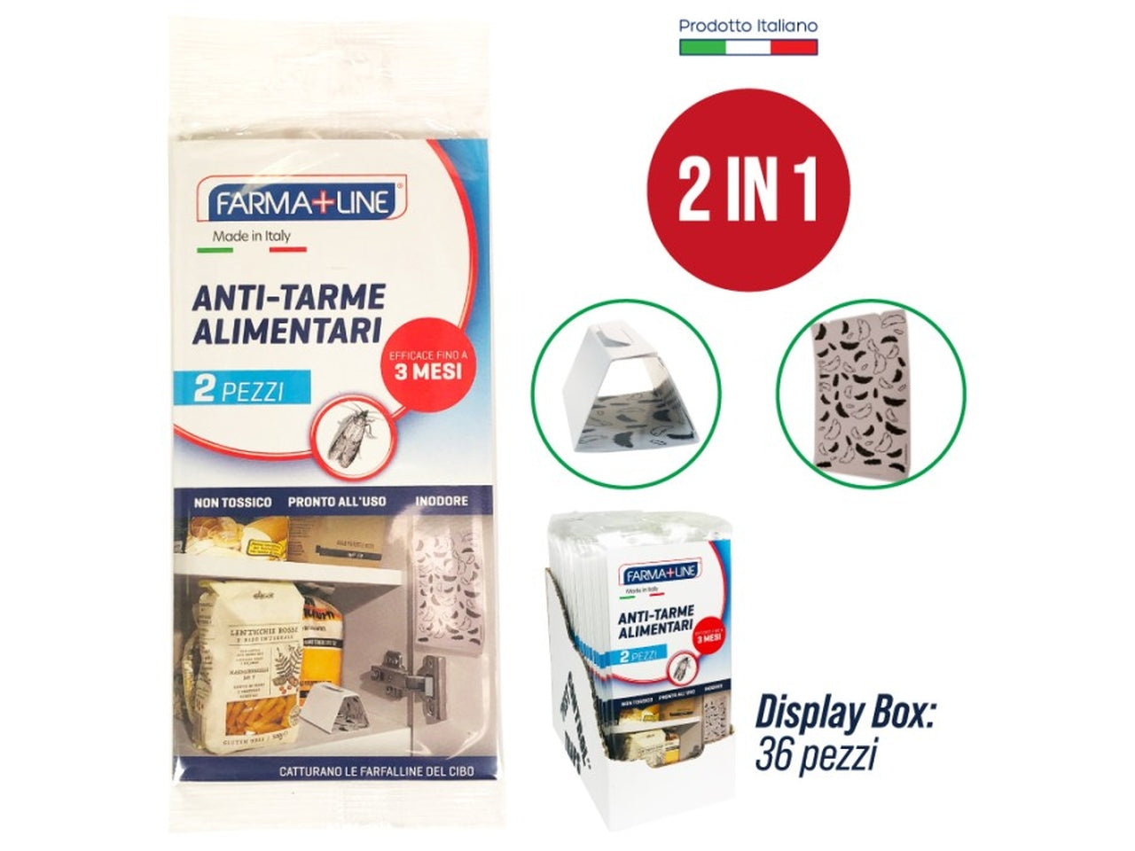 Antitarme 2 pezzi per alimentari
