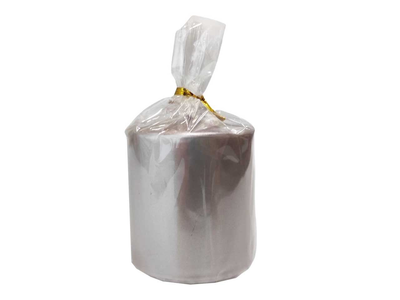 Candela moccolo lucida rose gold altezza 8cm diametro 7cm