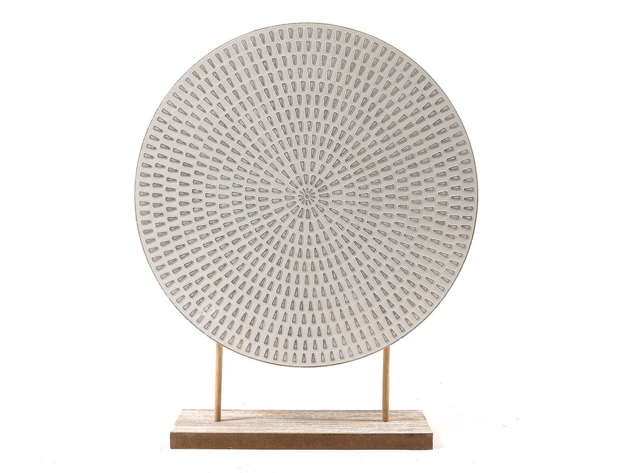 Medaglione linea boho chic grande in legno misura 39,5x10xh.48,5cm