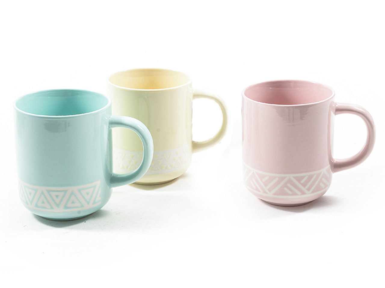 Mug new bone china misura d.8x11,5xh.10cm 330ml con decori assortiti