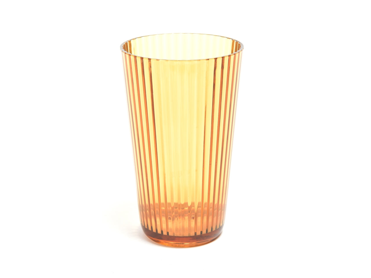 Bicchiere in plastica 490ml ambra moderno - Mercury