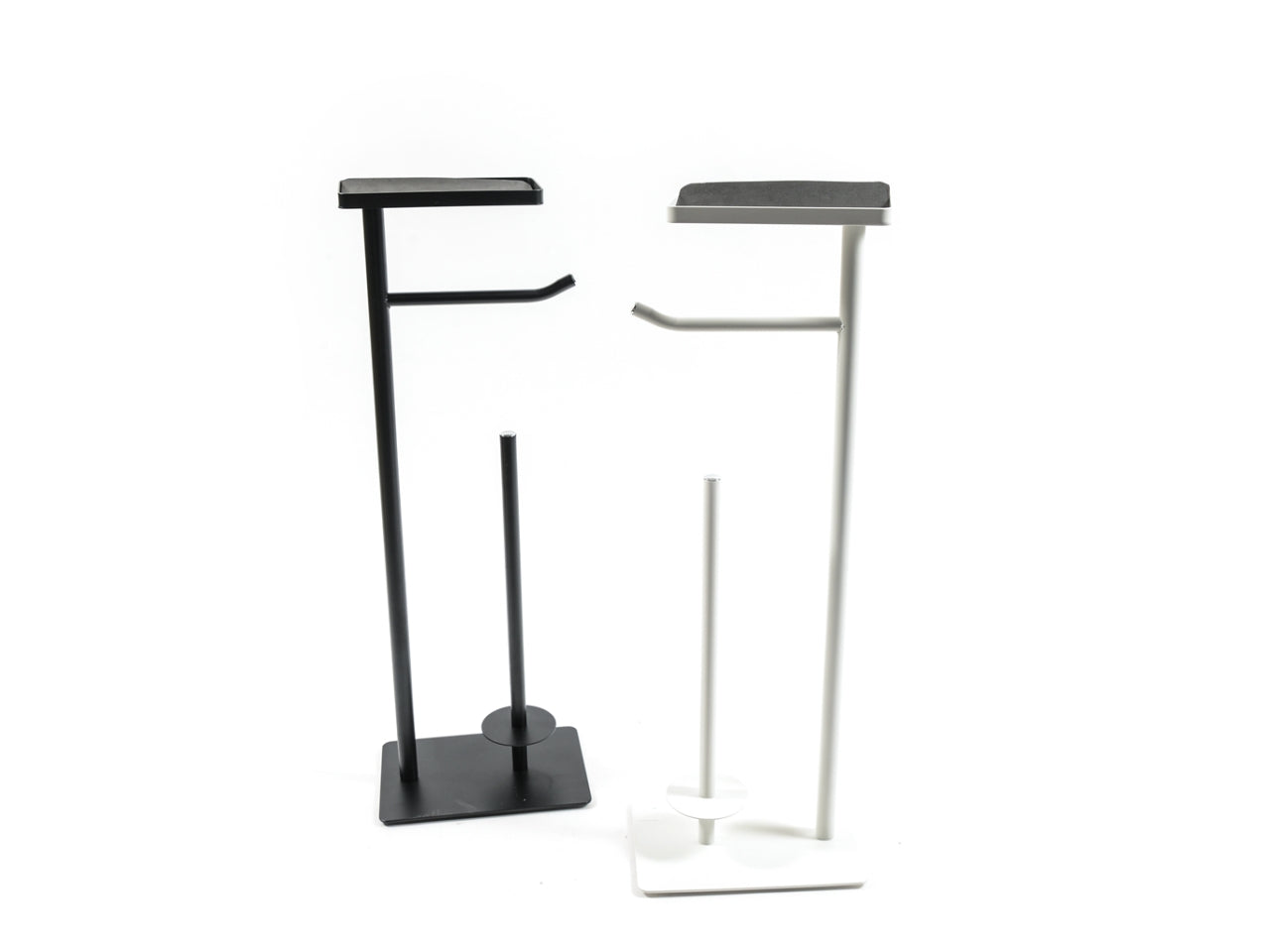 Set portarotolo e cellulare in metallo 22x15xh.63,5cm colori assortiti in scatola bianca