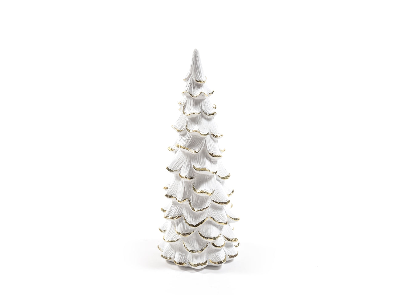 Albero in resina bianco 11x11x27cm