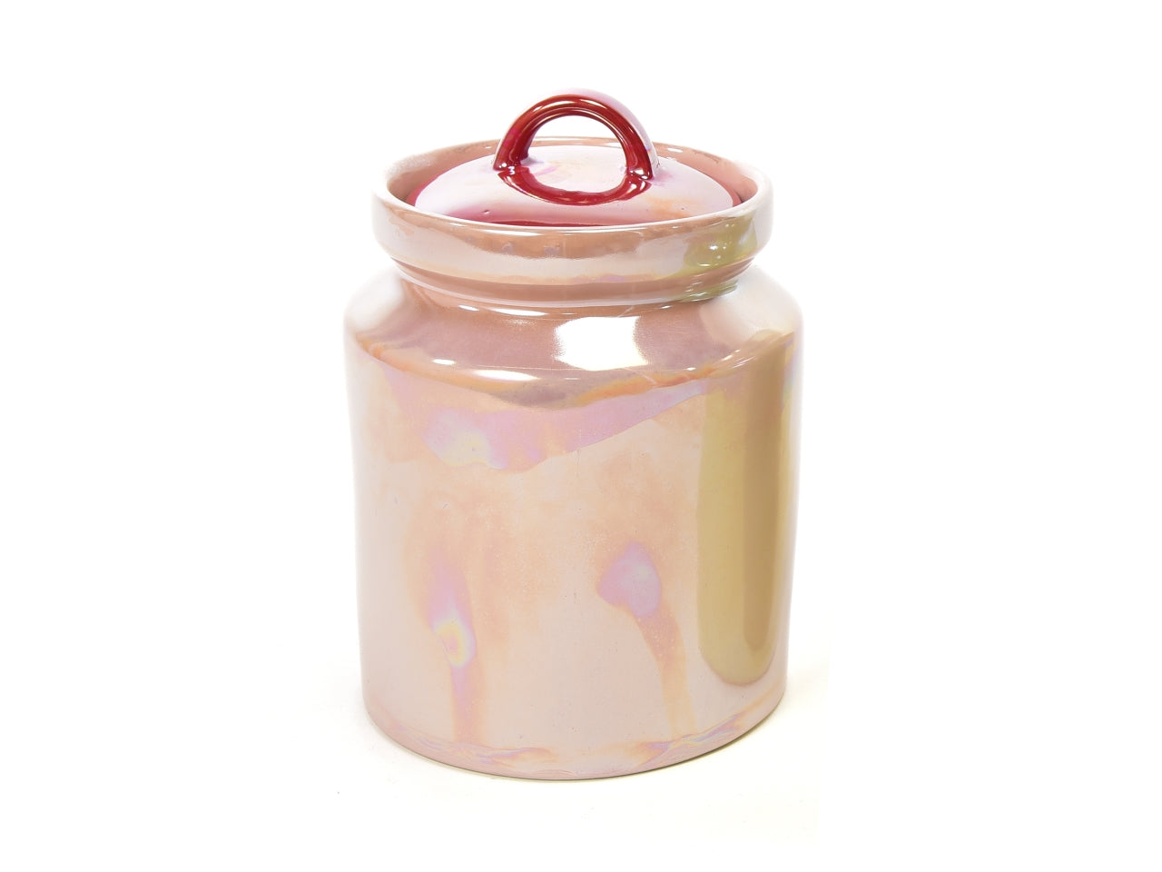 Barattolo in ceramica 980ml d.11,5xh.16cm colori assortiti