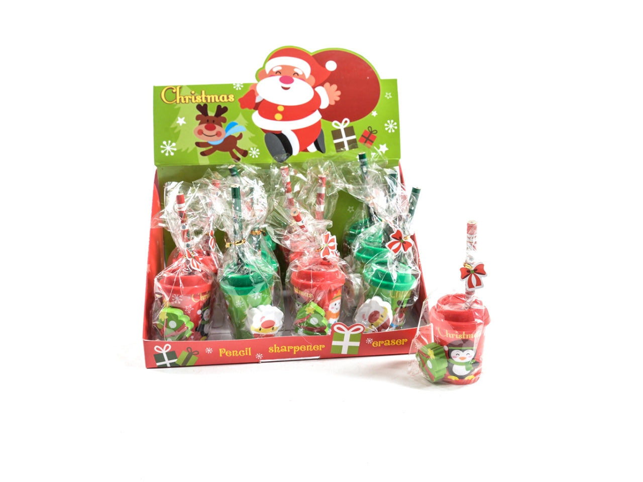 Cancelleria varia natalizia 6xh.13,3cm assortita