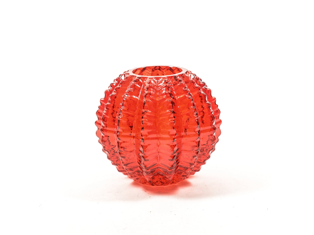 Vaso in vetro d.17xh.15,5cm