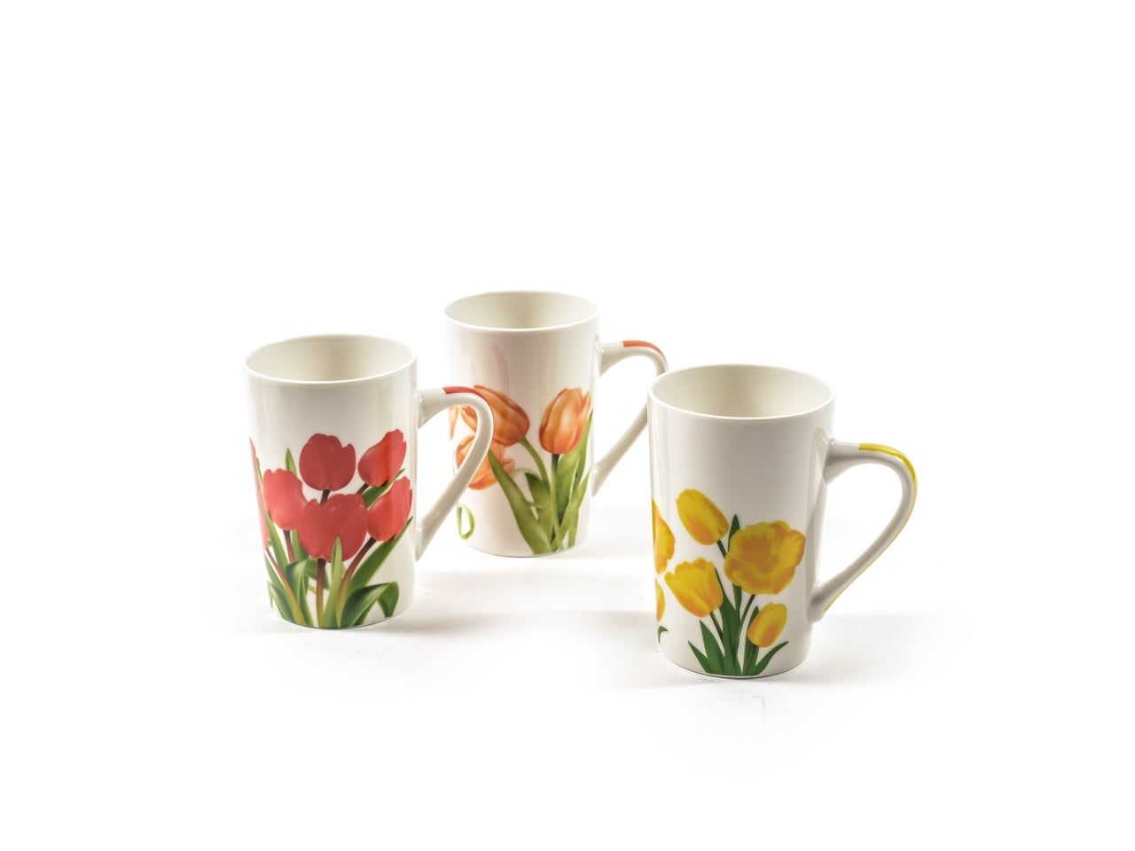 Tazza in porcellana 380ml 8x12xh.12,3cm design assortiti