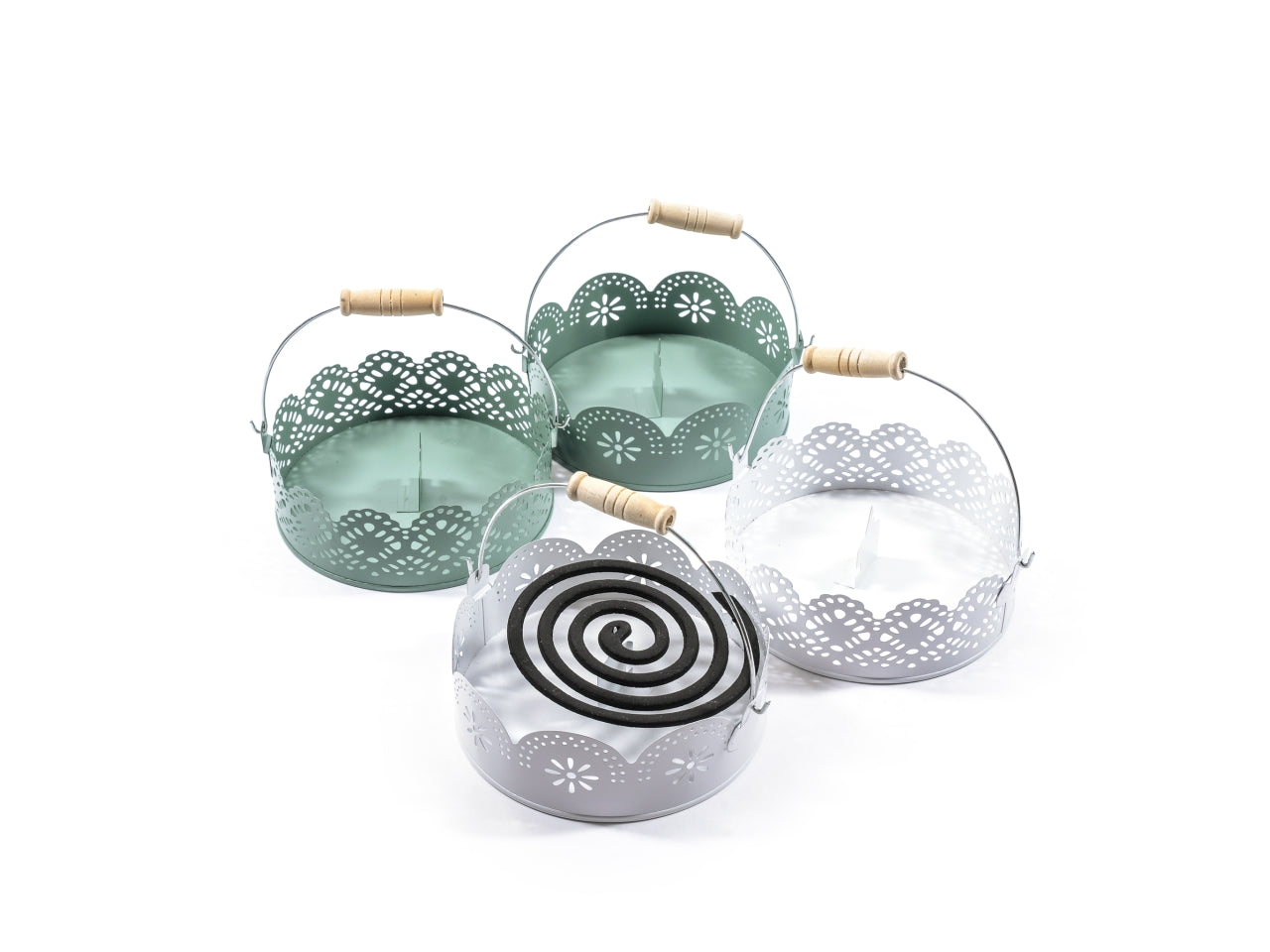 Portazampirone in metallo con manico d.15x5cm forme e colori assortiti