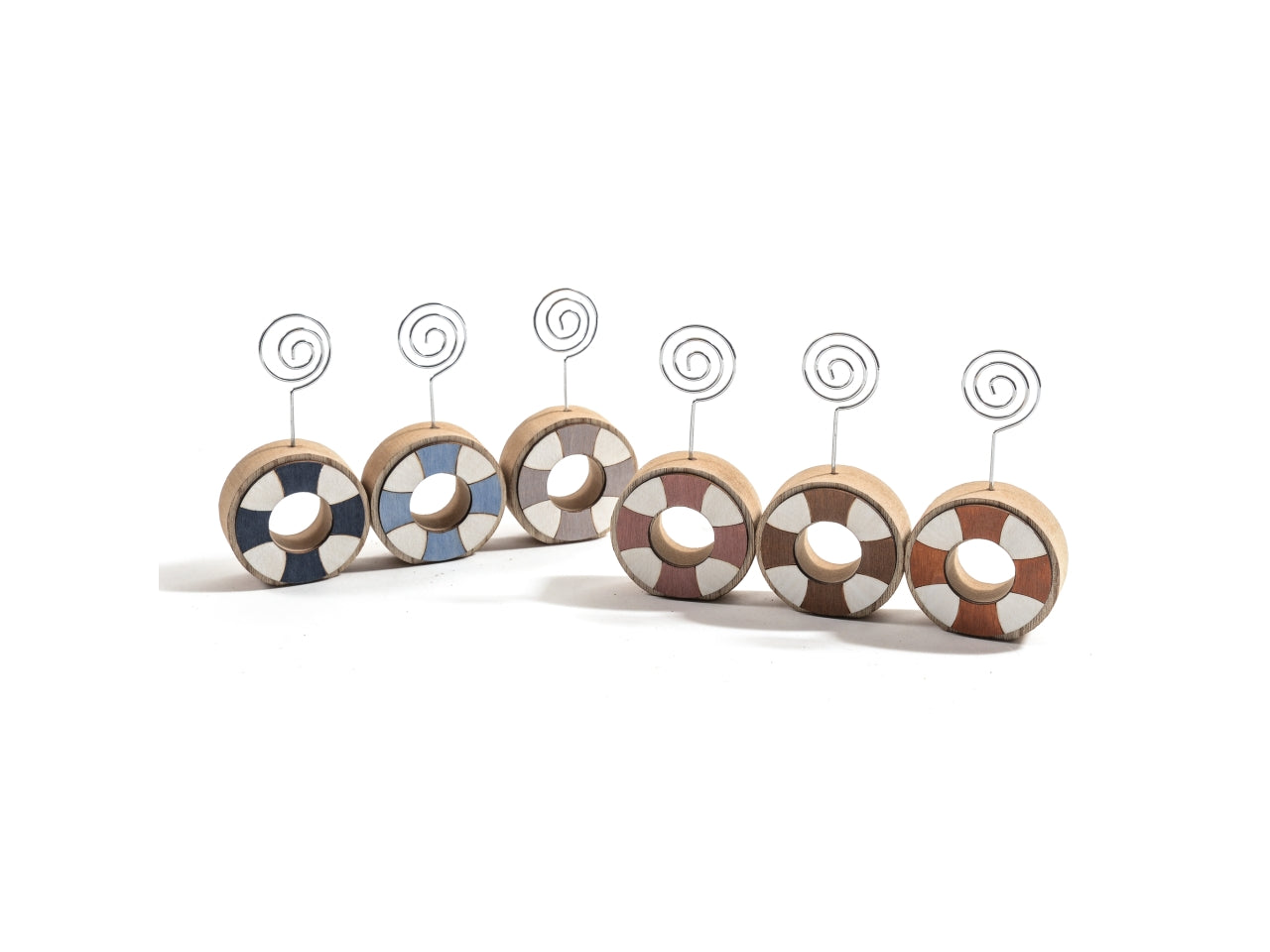 Segnaposto in legno 6x2xh.11,5cm colori assortiti