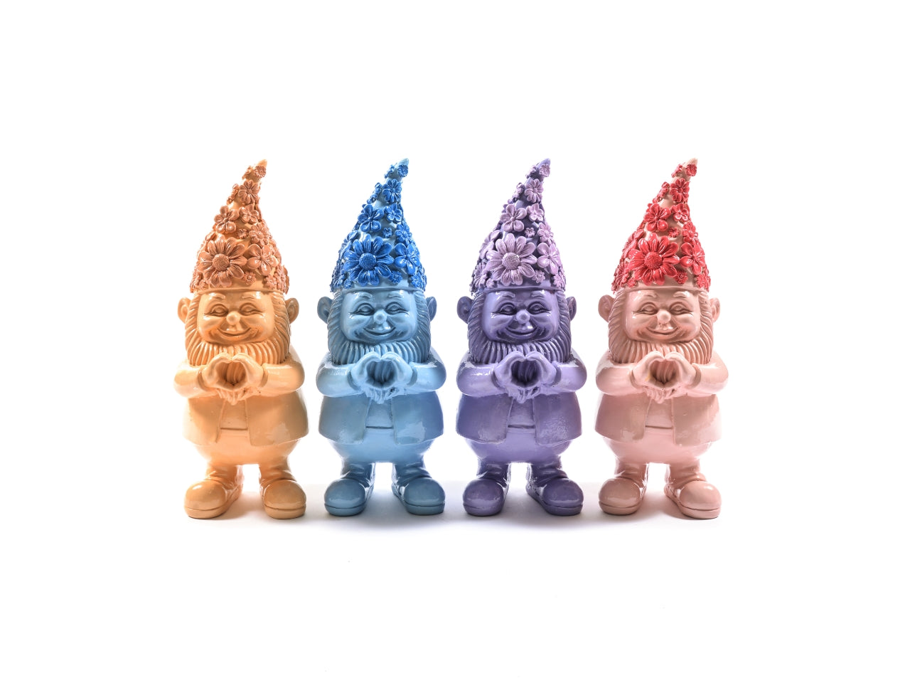 Gnomo in resina 11,5x12,5xh.29,5cm assortito