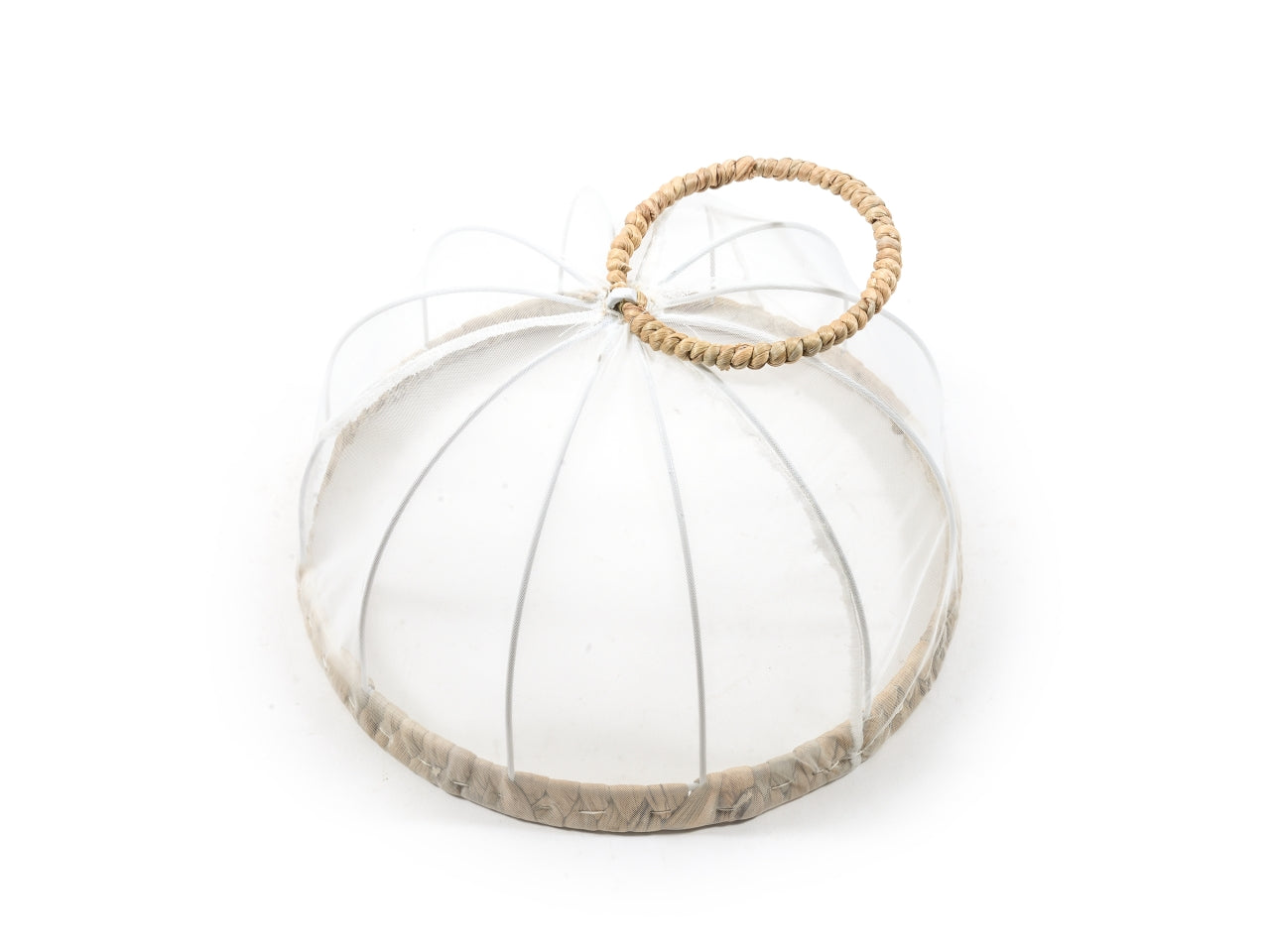 Coprivivande in metallo e banano con manico diam.30x17cm