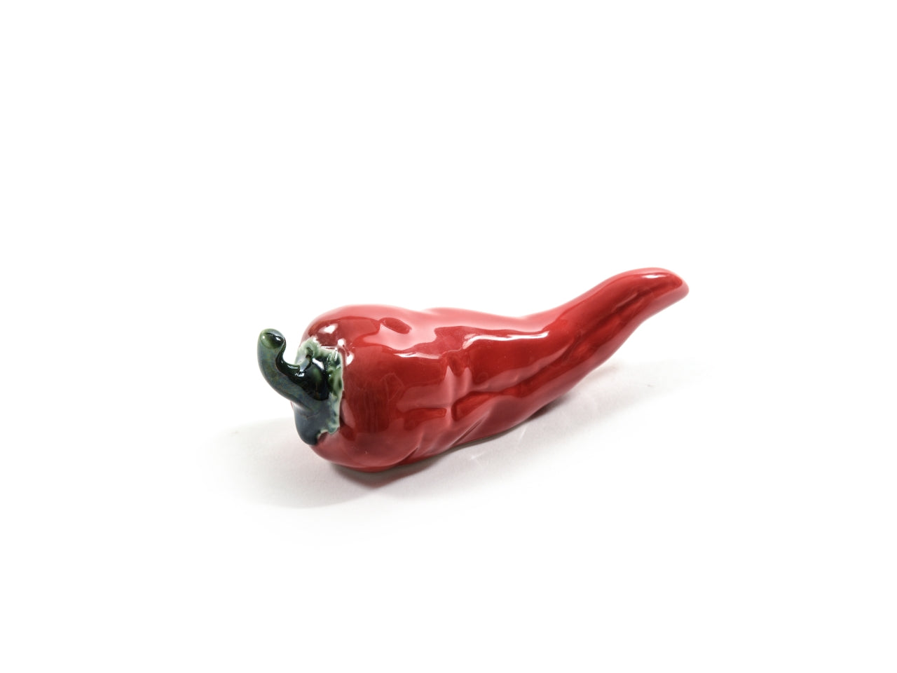 Decorazione peperoncino in porcellana 15,5x55xh.5,5 cm