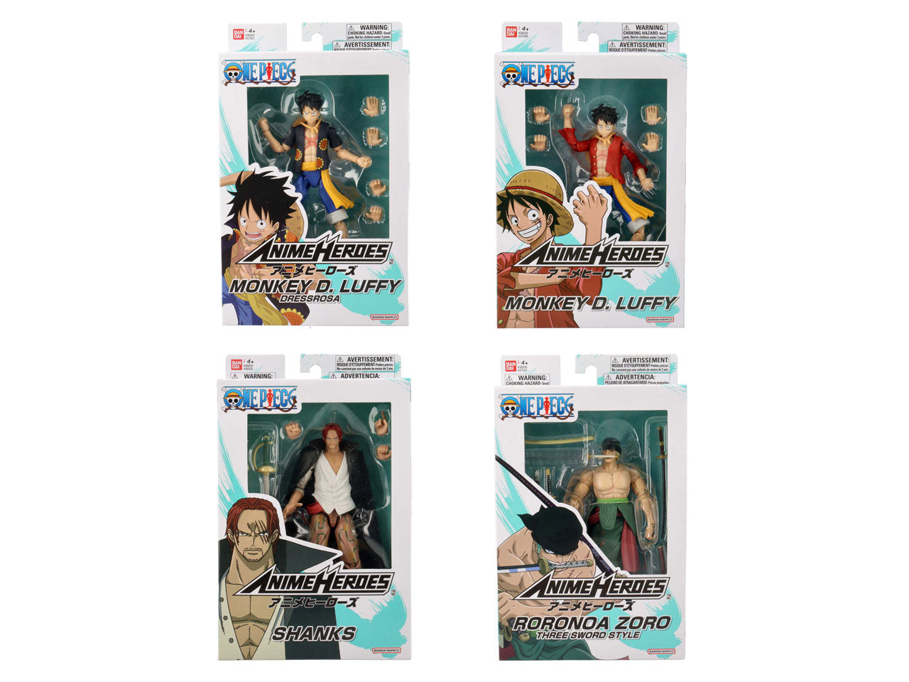 One Pice Anime heroes personaggi assortiti