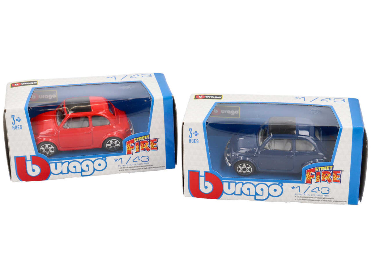 Auto Fiat 500 1965 - Scala 1:43: Die-cast, Licenza Ufficiale Fiat, Dettagli Realistici, Dimensioni 6,9x6,3x13,8 cm, EtÃ  3+ | Bburago