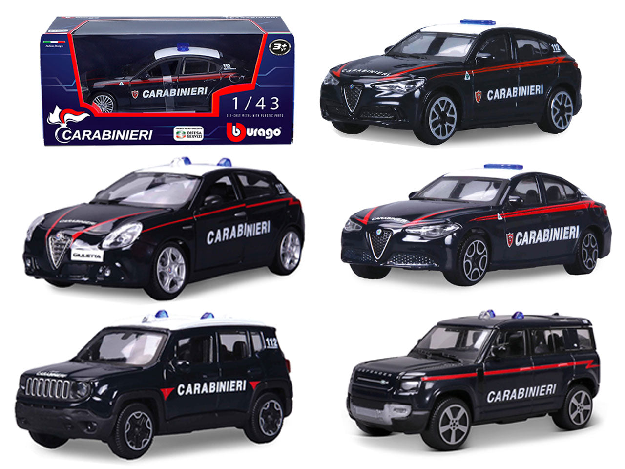 Auto  scala1:43 Carabinieri