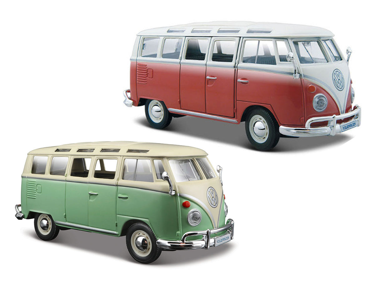 Modellino auto Volkswagen rossa e bianca  scala 1:24 Maisto Special Edition $