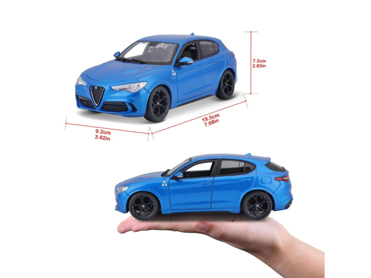 Auto Alfa Romeo Stelvio scala 1:24 $