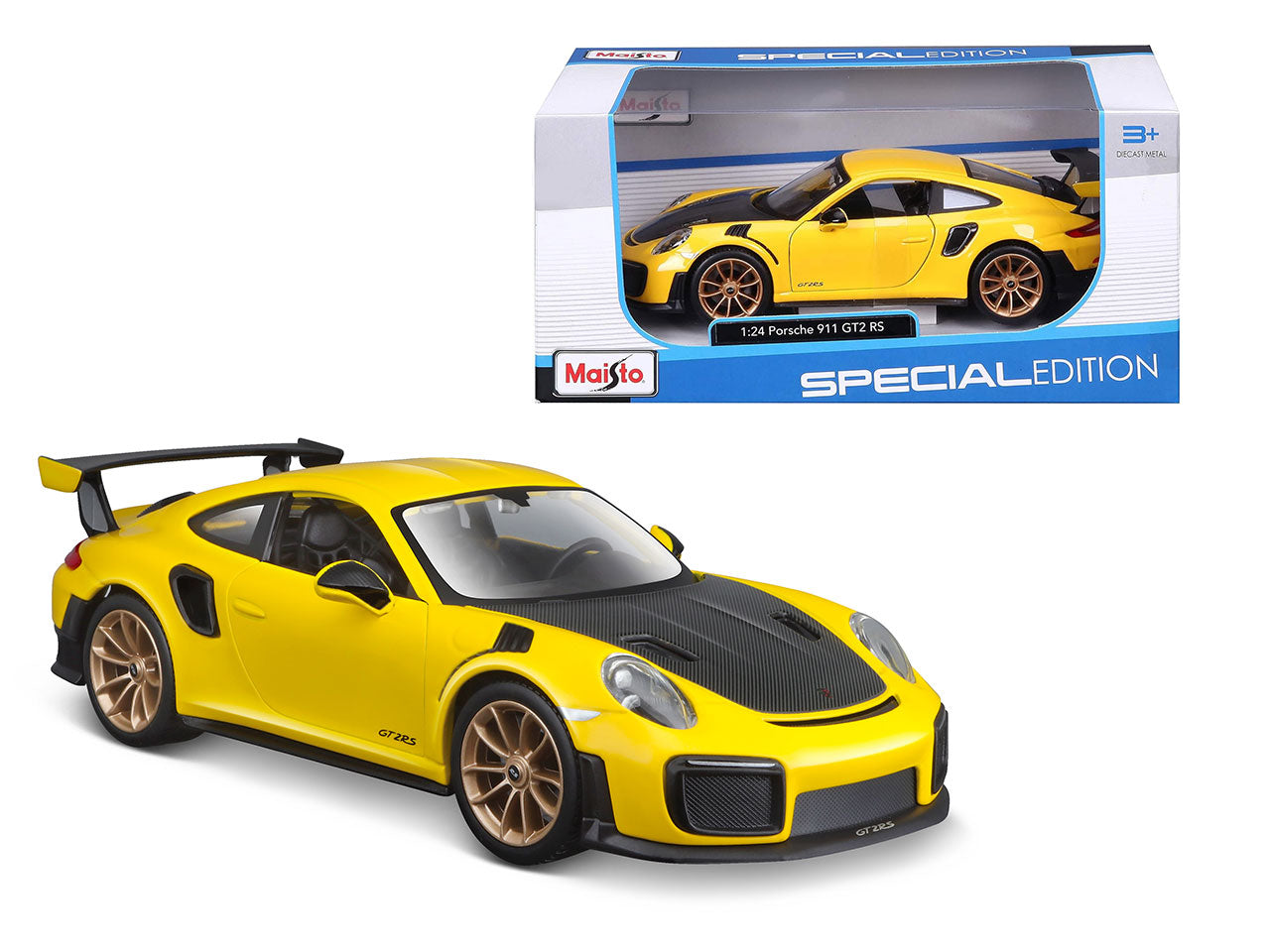 Maisto modellino auto Porsche 911 GT2 RS giallo 1:24 $