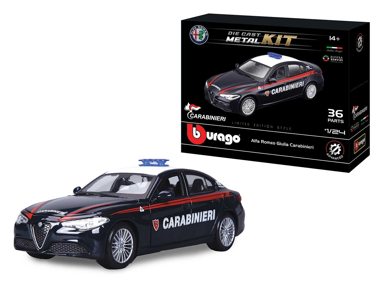 Model kit giulia carabinieri in scala 1:24