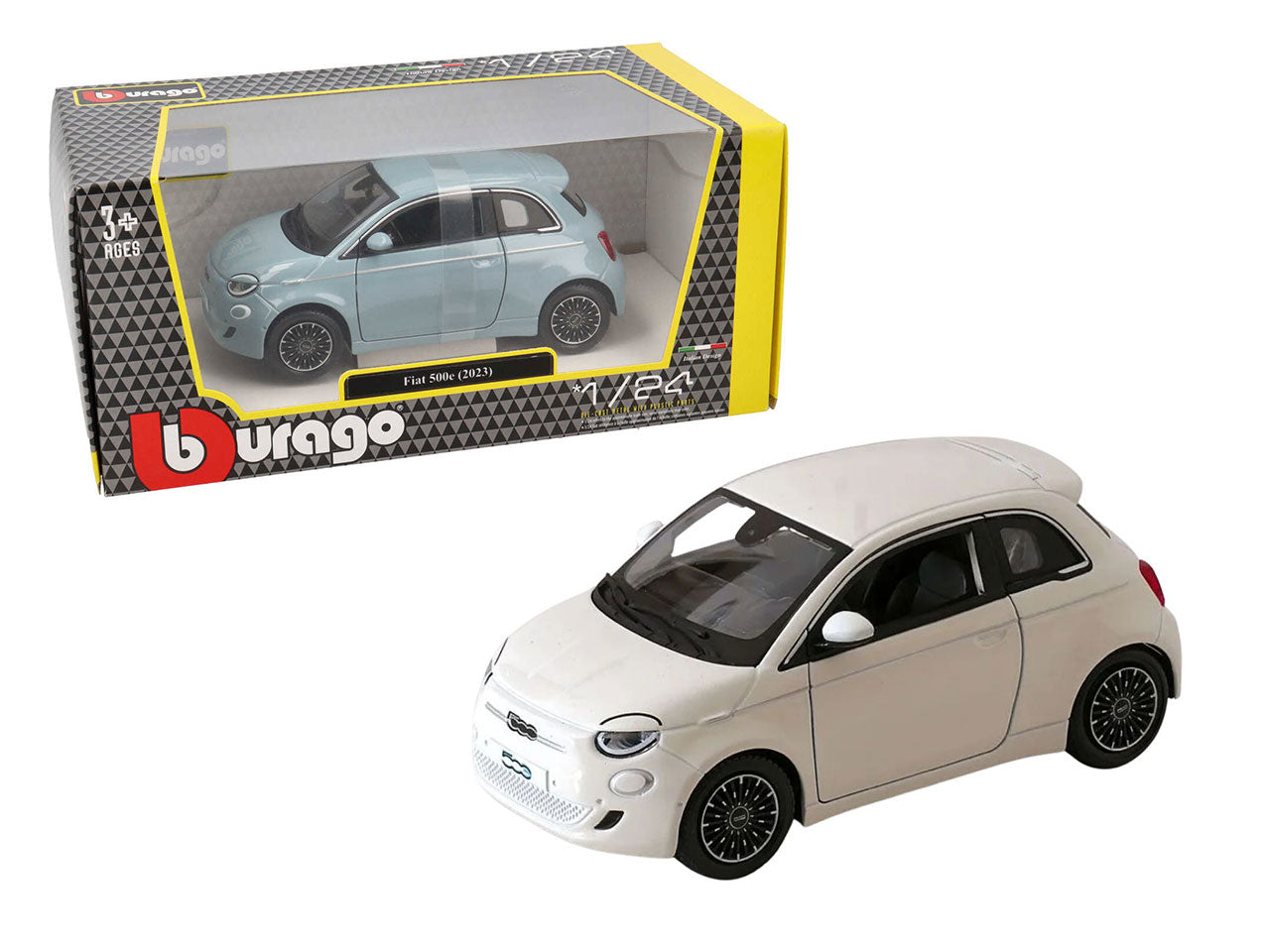 Auto Fiat 500E anno 2023 scala 1:24