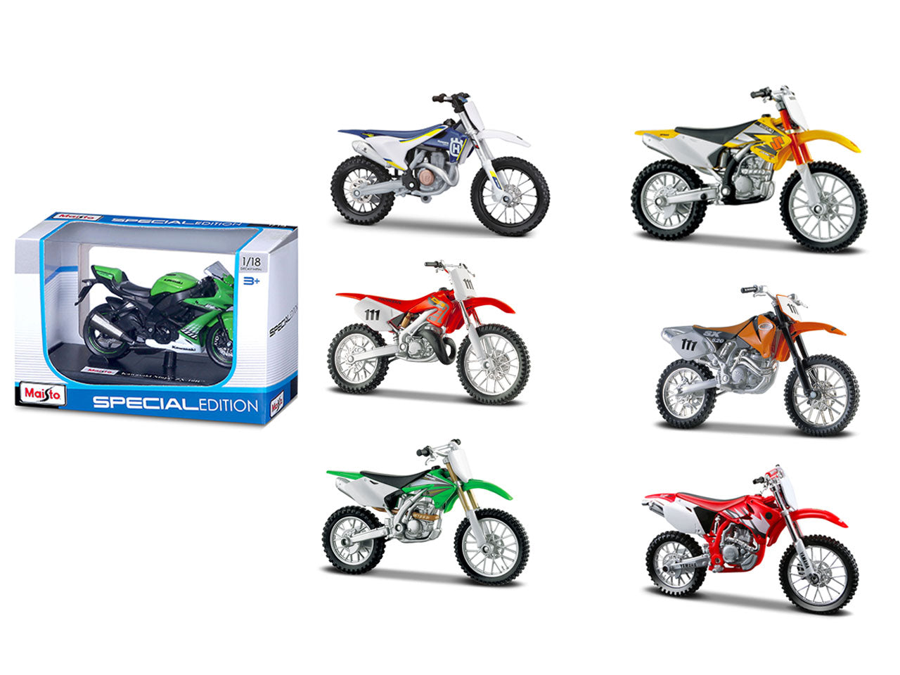 Auto special edition Motorcycles scala 1:18