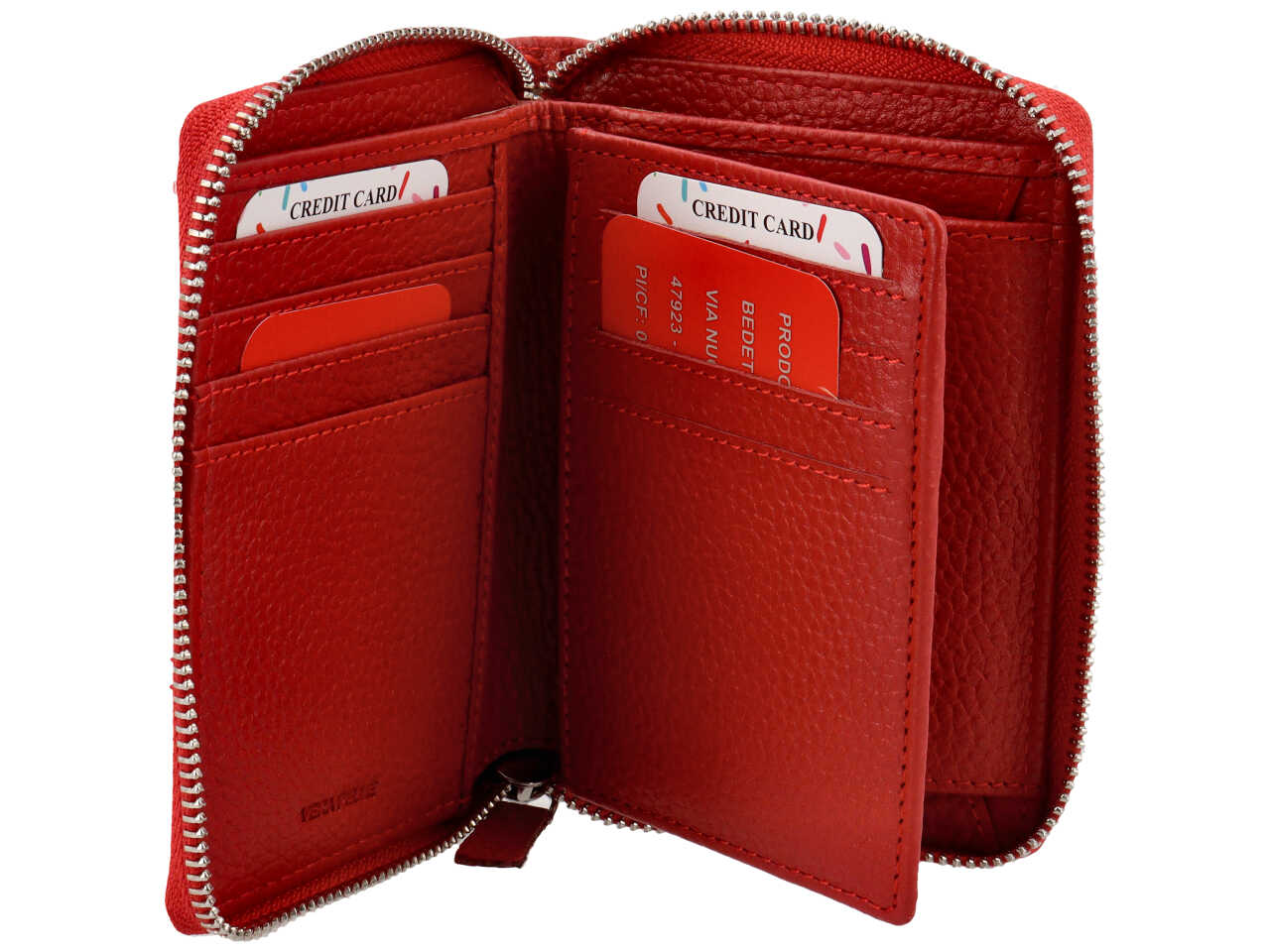 Portafoglio donna pelle - dollaro rosso