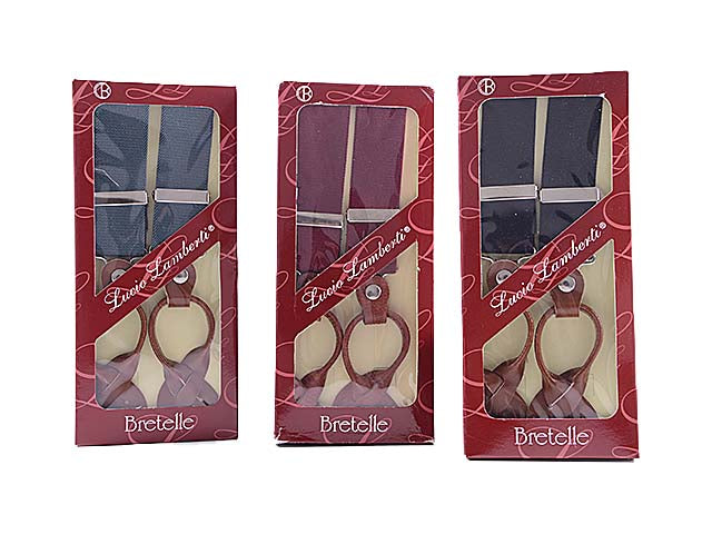 Bretelle uomo c/cuoio