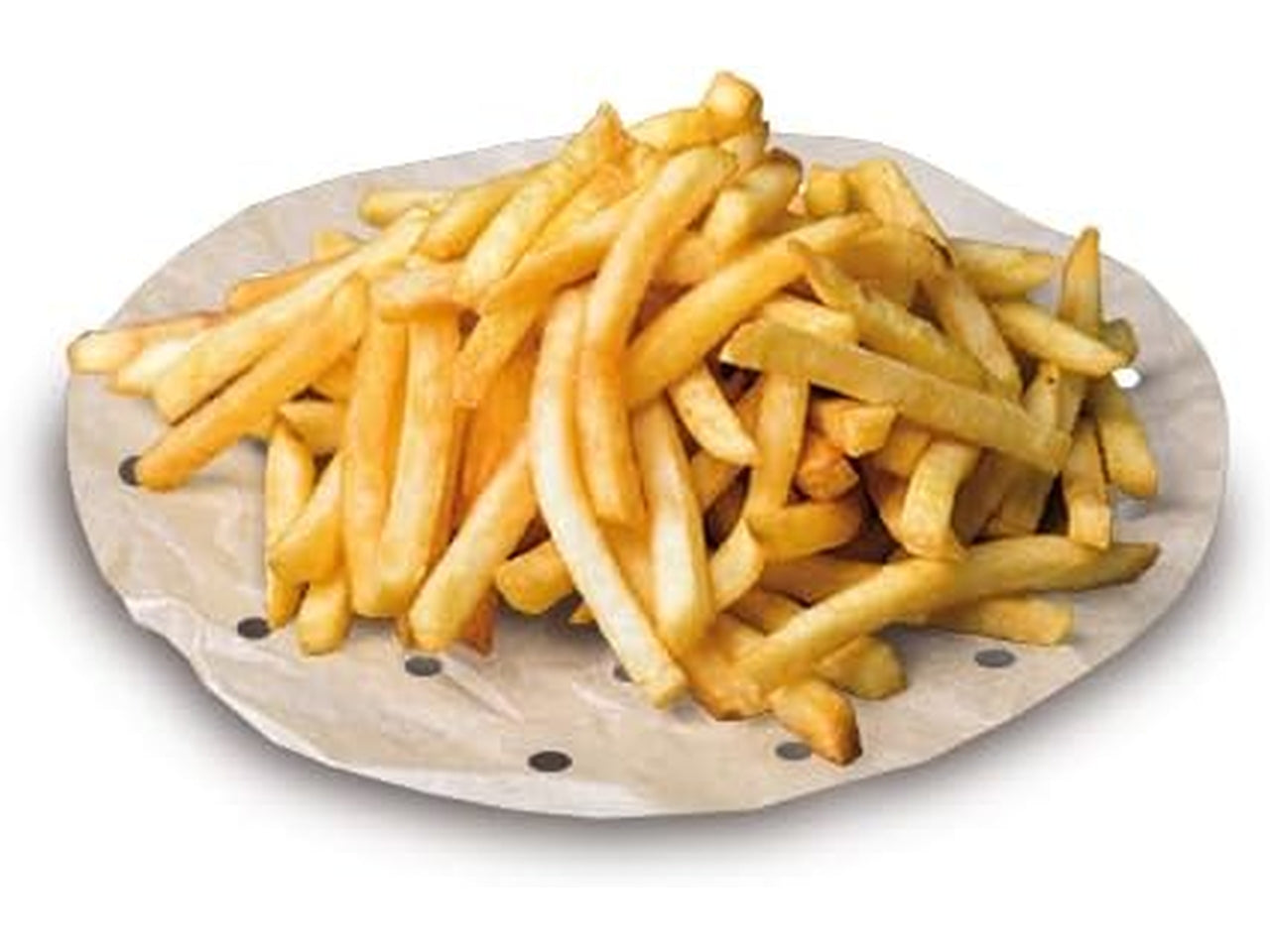 30 fogli carta forno con buchi per  friggitrice ad aria benfritto rotonda 22cm ottimo