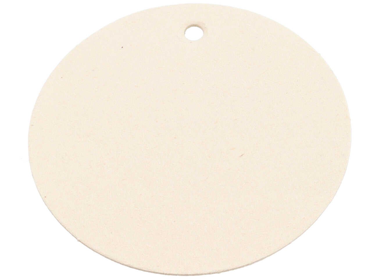 Pendaglio chiudipacco rotondo - misura d.80mm serie white - la conferzione comprende 50 pendagli