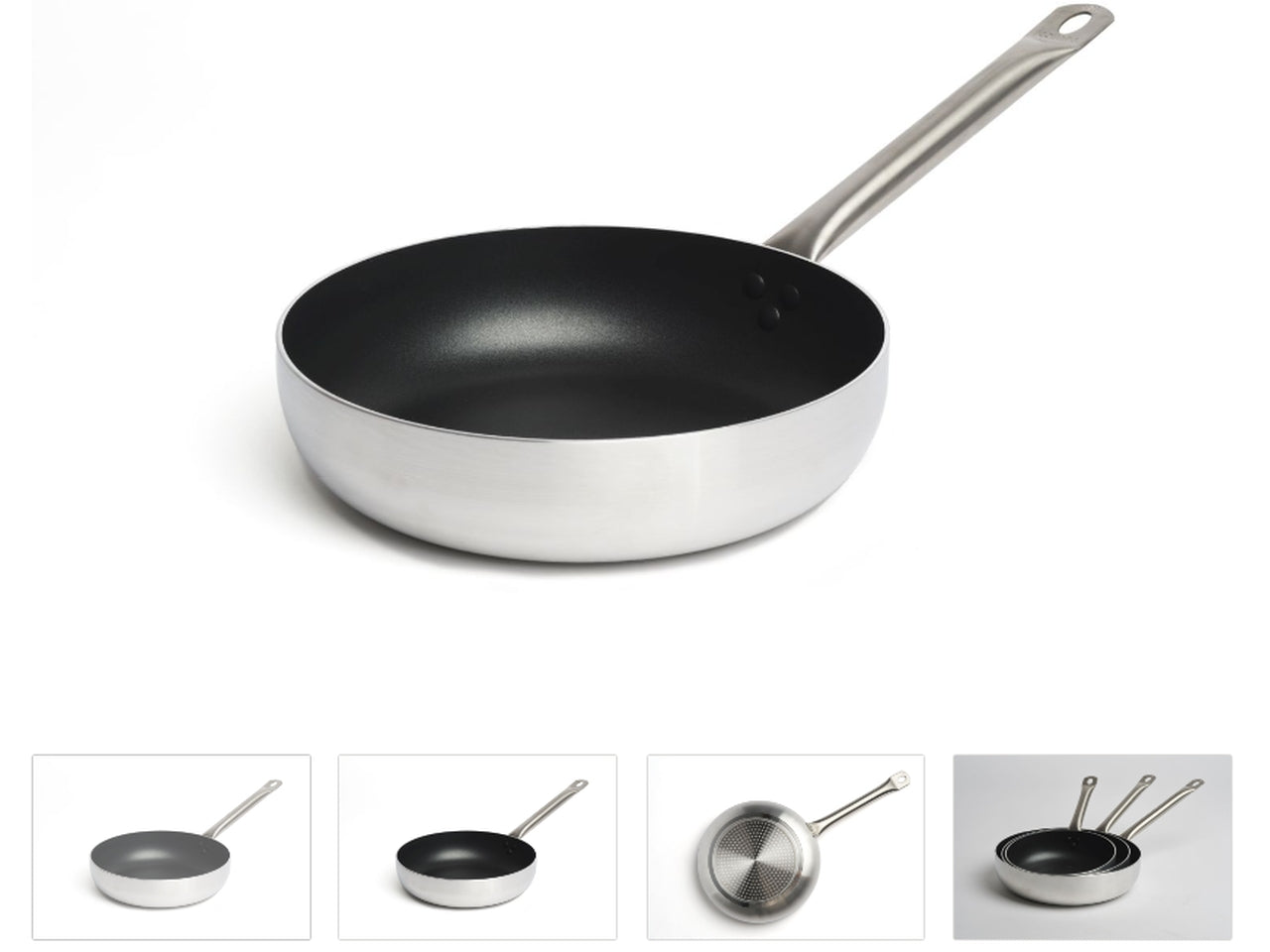 Padella Croscat alluminio 3mm e acciaio inox 36 cm antiaderente - Comas