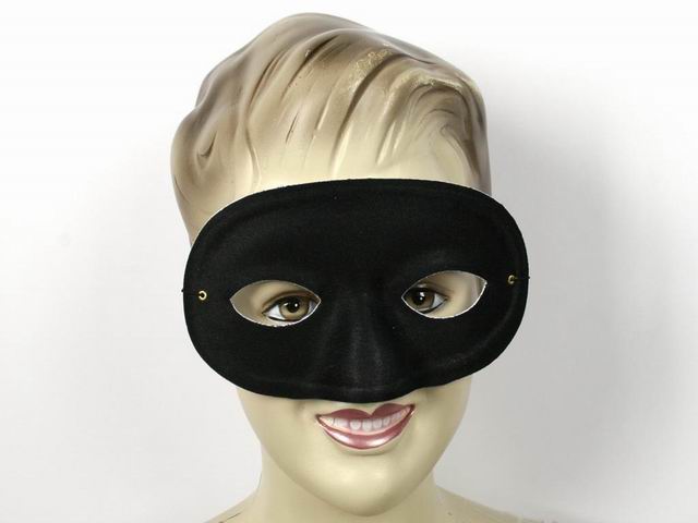 Maschera nera 9x3,5x16,5cm an001346