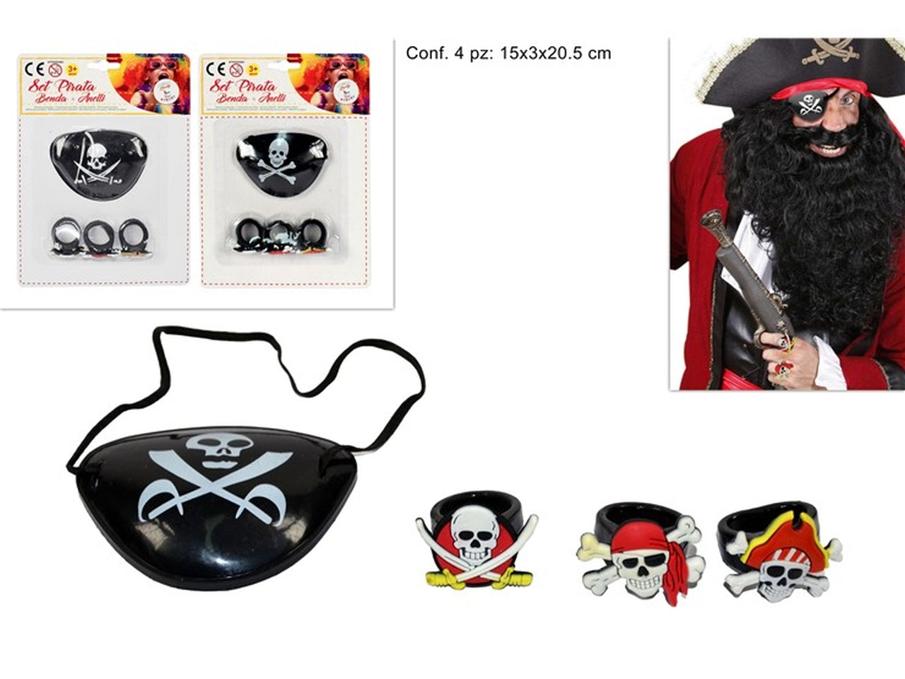 Benda e anelli da pirata