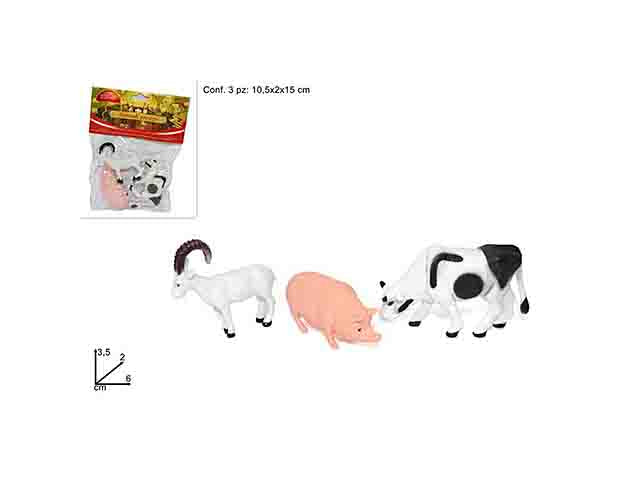 Animale 3 pezzi fattoria ro000845