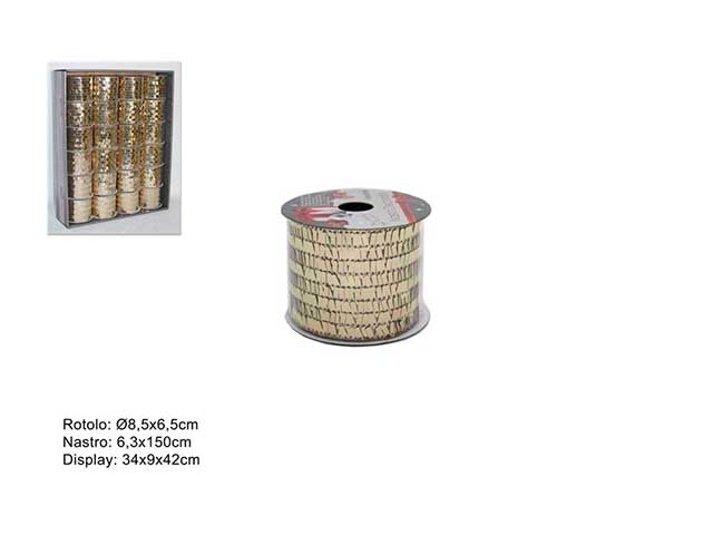 Nastro 6,3x150cm paillet. oro mn000764a