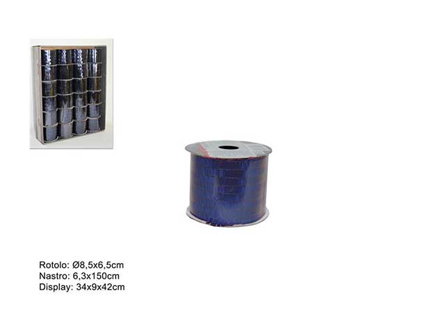 Nastro 6,3x150cm paillet.blu mn000764d
