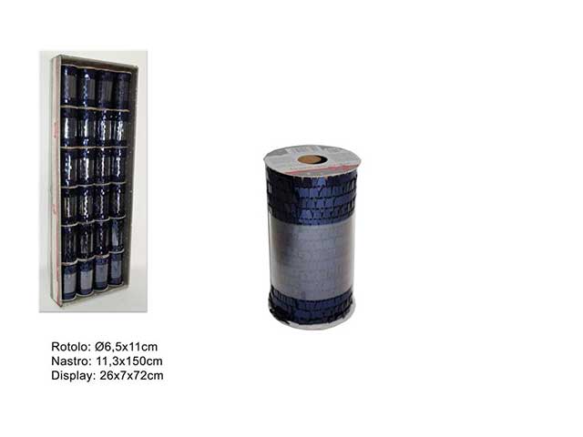 Nastro 11,3x150cm paillet.blu mn000765d