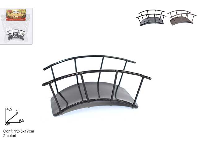 Accessorio per presepe, ponticello metallo hw192332-bk/rt